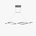 Durable Metal Linear Double Wave Pendant Light