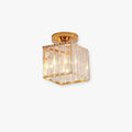 Crystal Metal Flush Mount Ceiling Light With Three Colour Temperatures