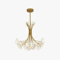 Crystal Sputnik Art Deco Chandelier Black Gold Finish
