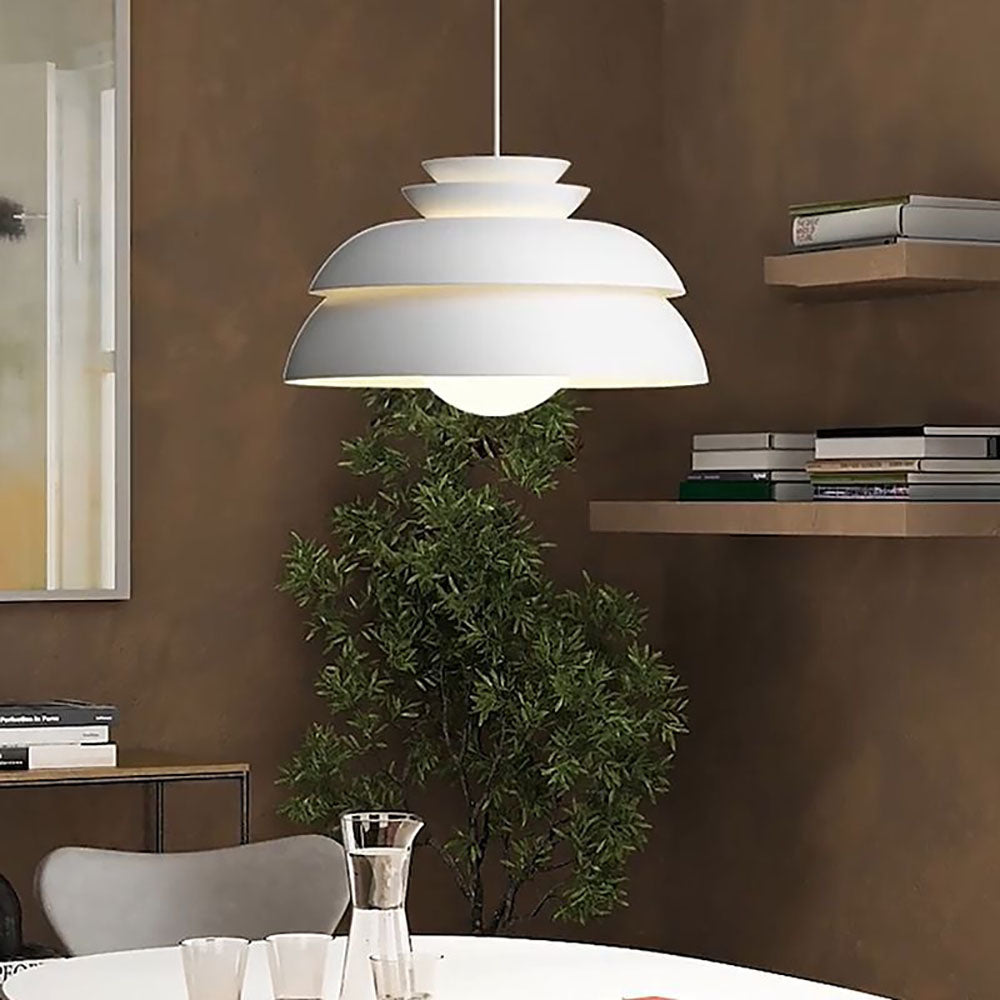 Valentina White Metal Pendant Light With Durable Build