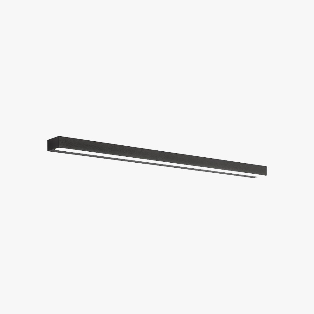 Rectangular Mirror Front Wall Lamp In Black