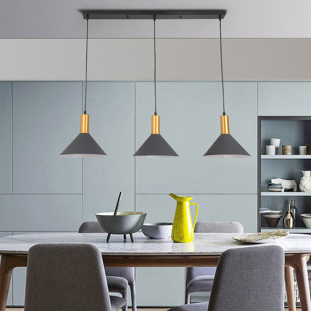 Arisha Blue Conic Cluster Pendant Light For Ambience