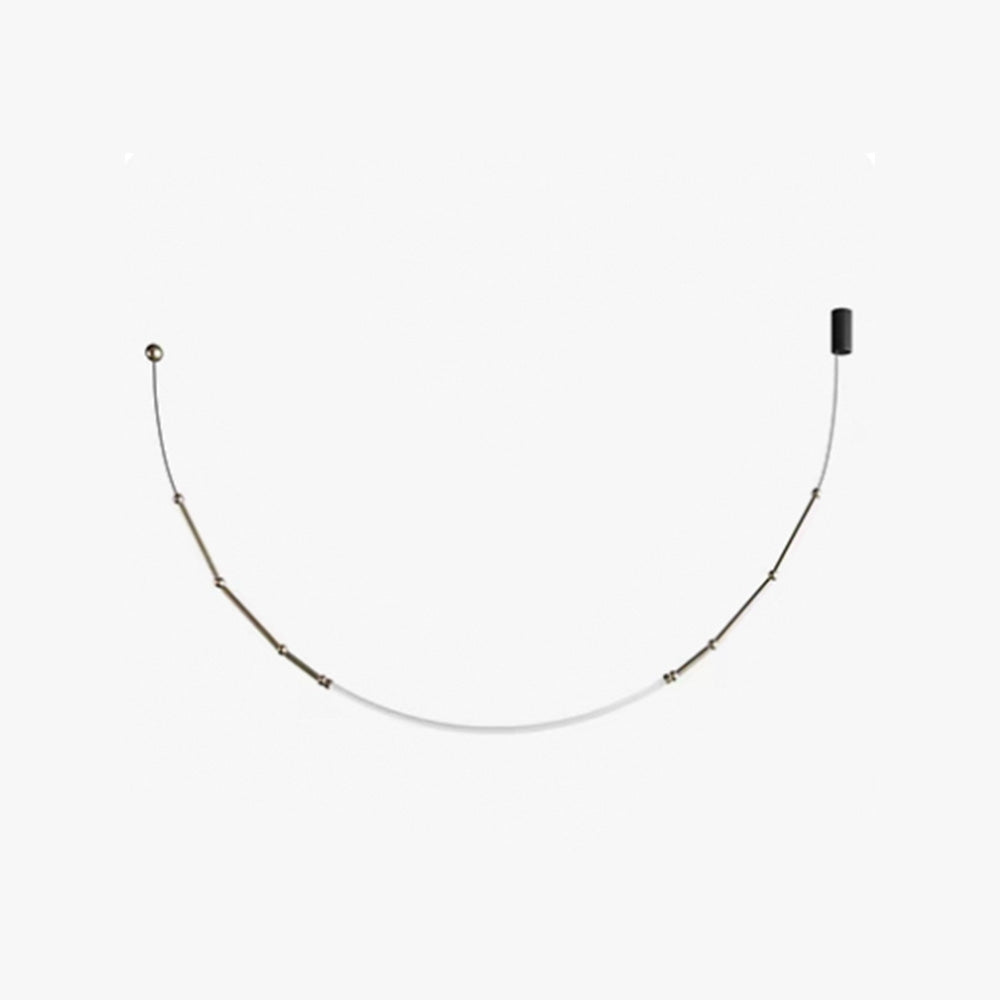 Minimalist Black Linear Pendant Light