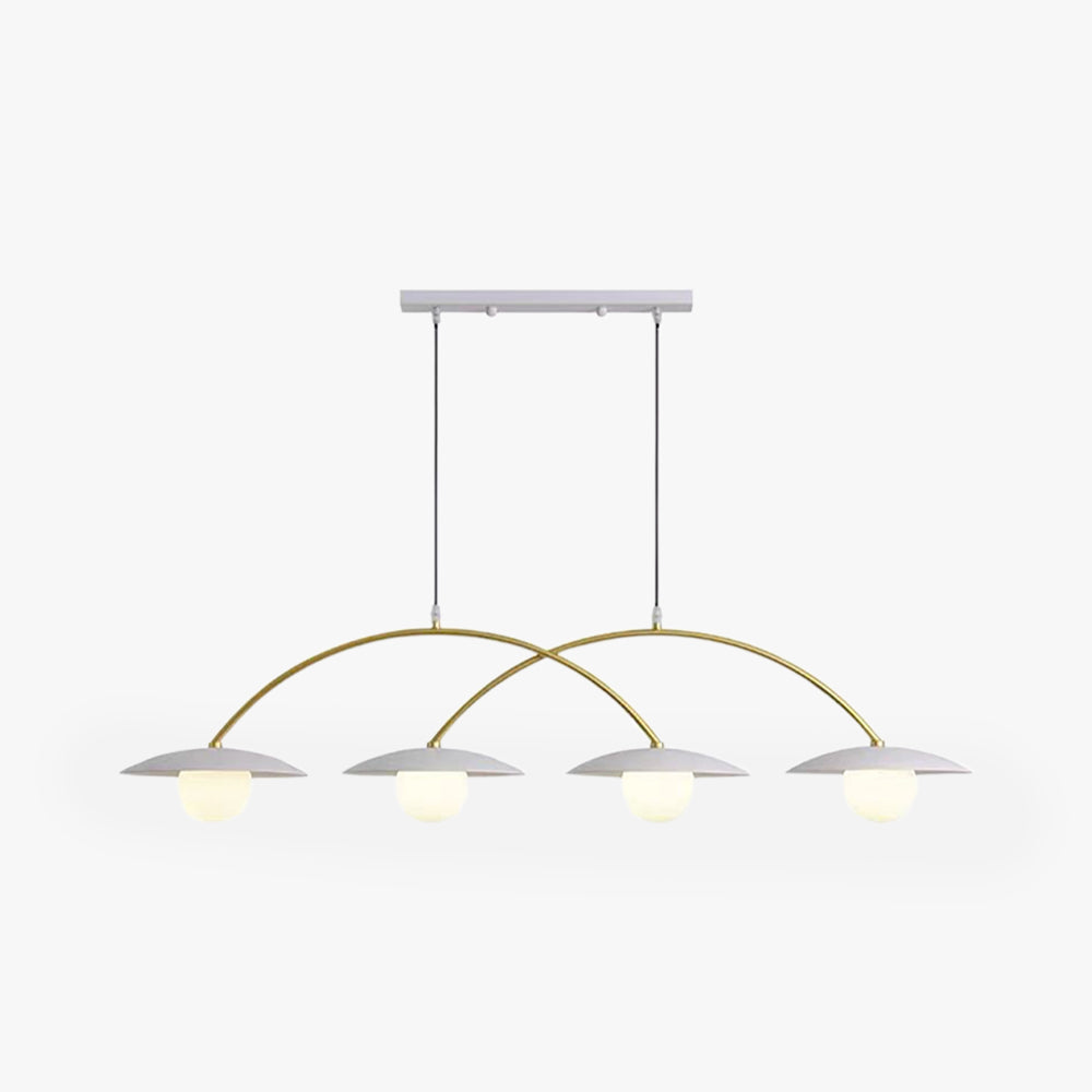 Elegant Metal Cluster Pendant Light With Ambient Glow