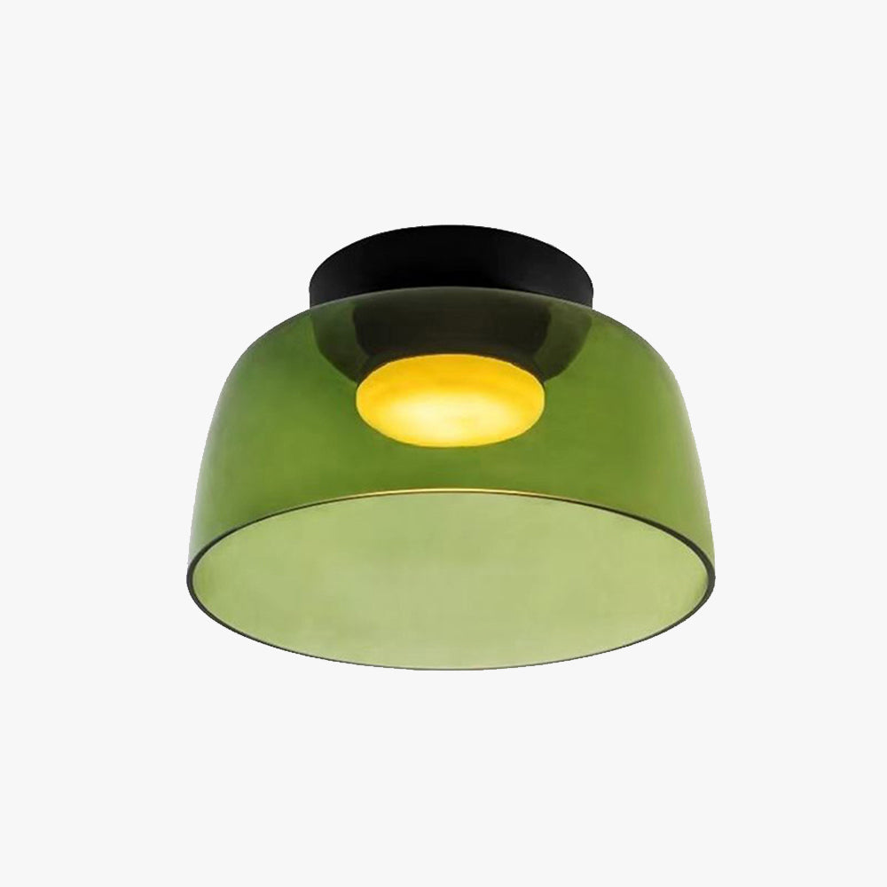 Luma Glass Flush Mount Ceiling Light Modern Minimalist Design