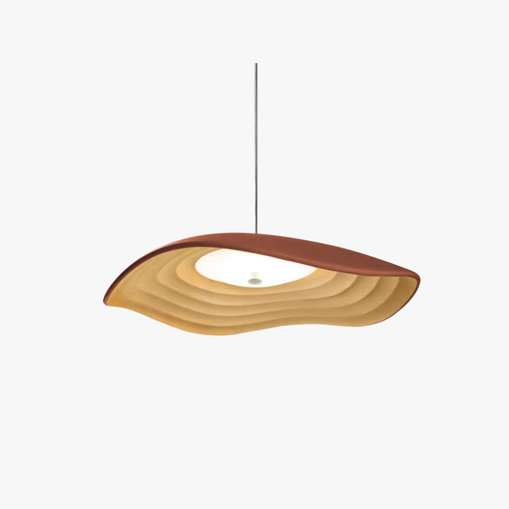 Suspension LED en Résine, Style Wabi-Sabi, Éclairage Moderne