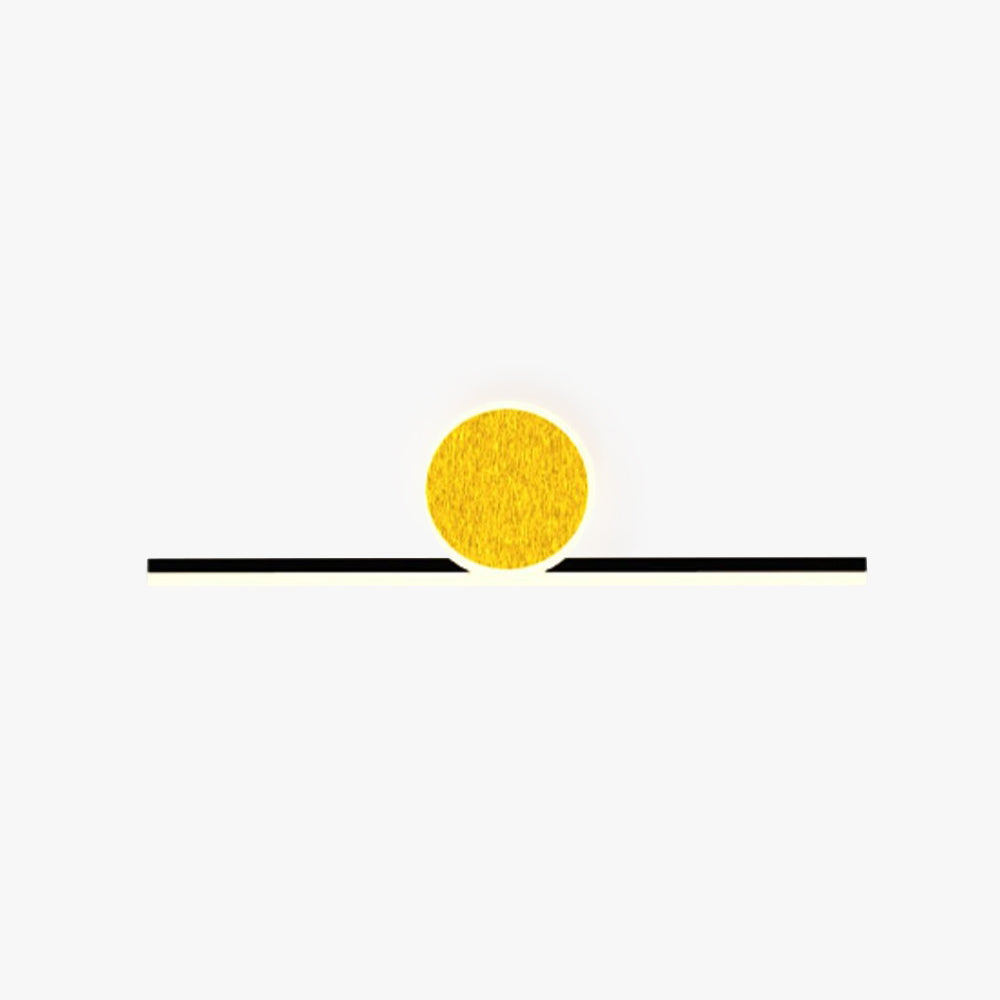 Rising Sun Circular Wall Light Gold Finish