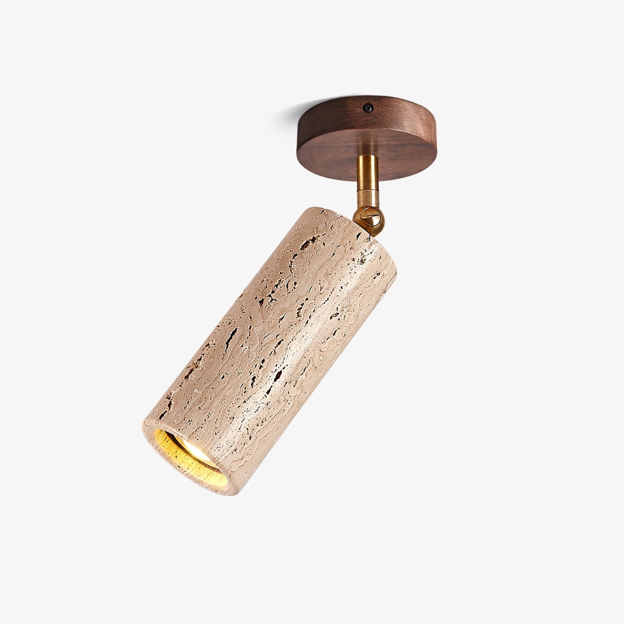 Yellow Travertine Pendant Light For Warm Ambience
