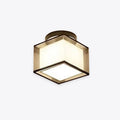 Lumina Dual Style Metal And Fabric Flush Mount Ceiling Light