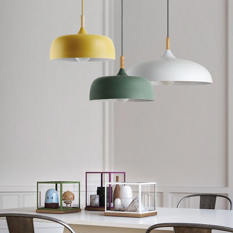 Modern Dome Pendant Light For Dining Room With Soft Glow