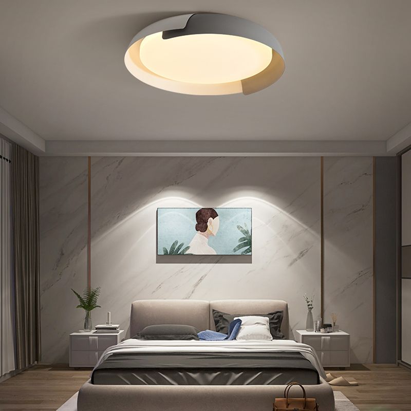 LumaLine Modern Flush Mount Ceiling Light Four Finishes
