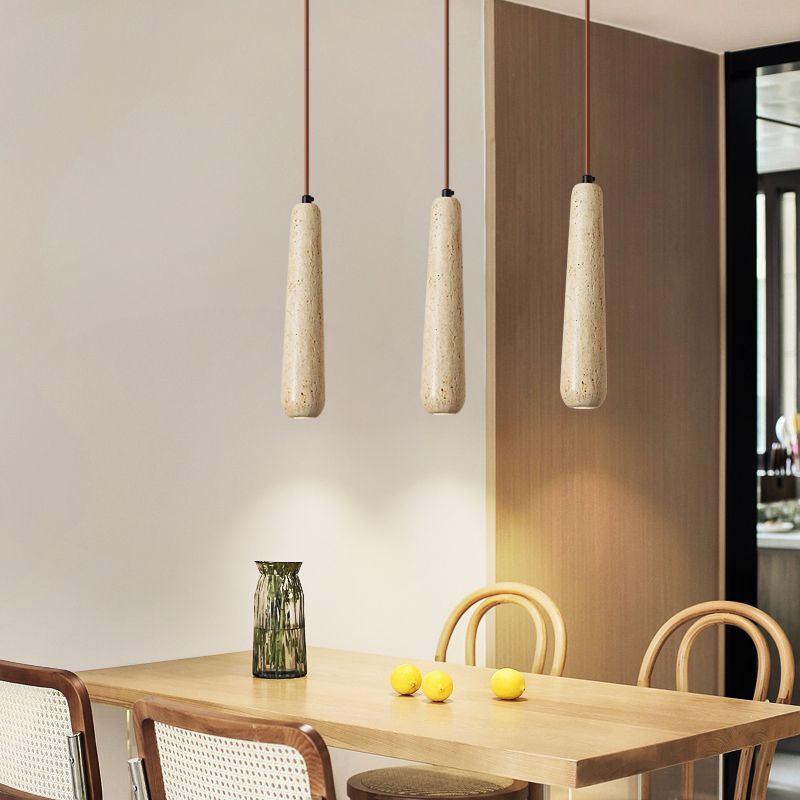Muto Minimalist Wood Pendant Light With Natural Finish