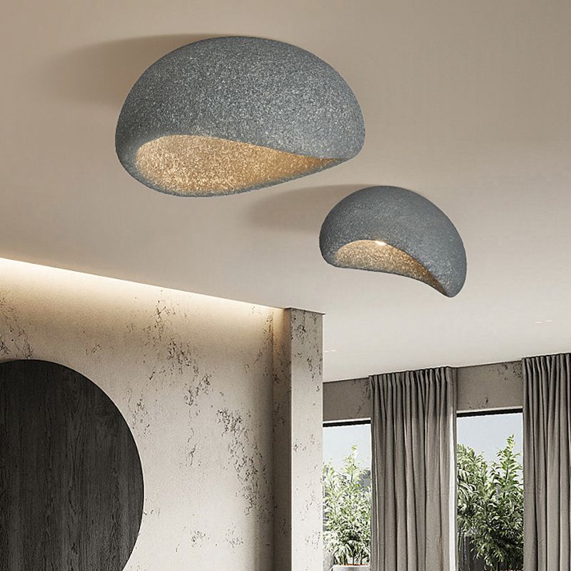 Modern Resin Flush Mount Ceiling Light For Living And Dining Rooms LED
