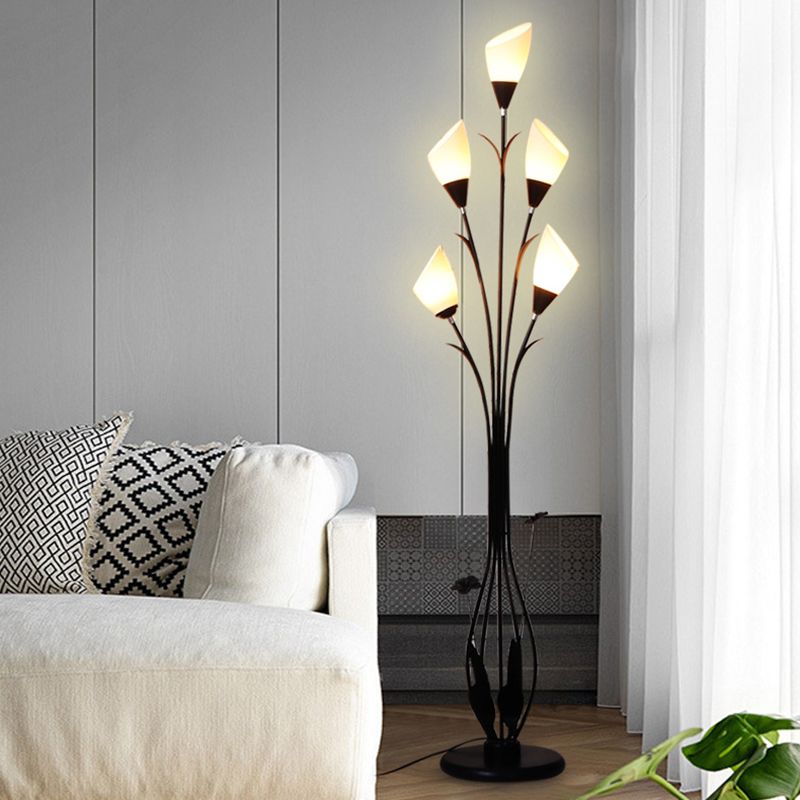 Modern Black Branching Floor Lamp For Living Room