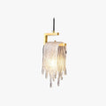 Gold Jelly Pendant Light With Crystal Accents