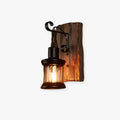 Heritage Industrial Lantern Wall Light Metal Finish