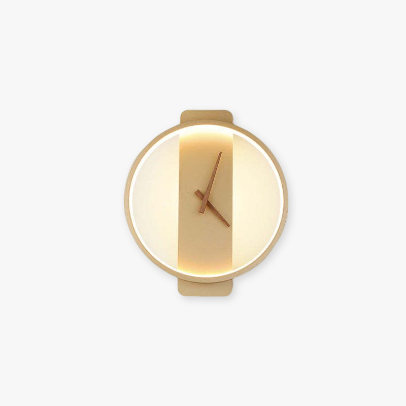 Aurora Square Wall Lamp Gold Metal Finish