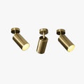 Gold Cylinder Spotlight Flush Mount Ceiling Light Metal Finish