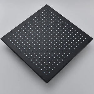 16" Square Stainless Steel Shower Head Colorful LED Rain Shower Light-Rain Shower Heads-Index Bath-Golden-Index Bath
