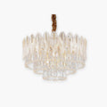 Gleaming Feather Crystal Chandelier For Living Room
