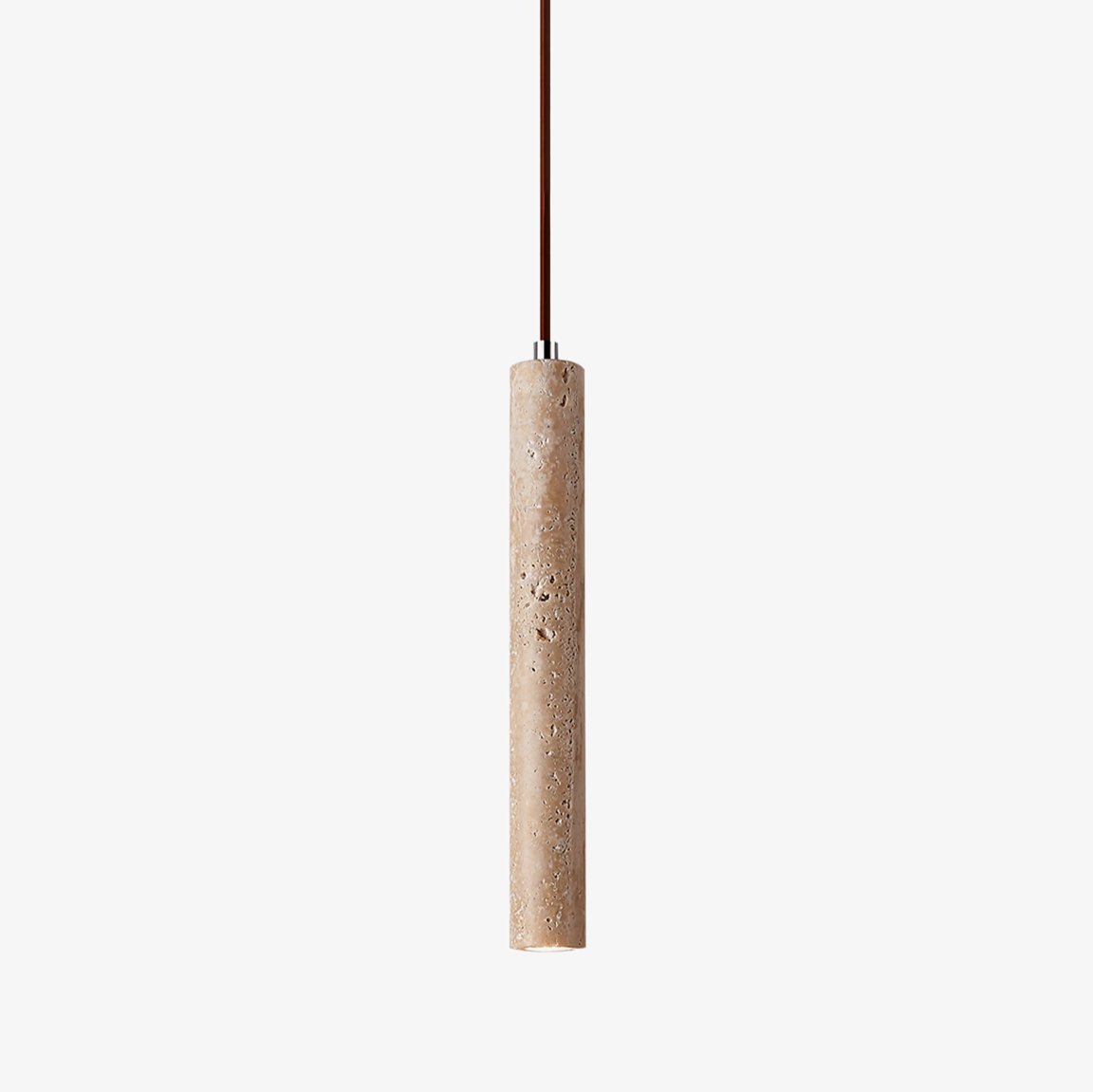 Travertine Cylindrical Pendant Light For Indoor Ambience