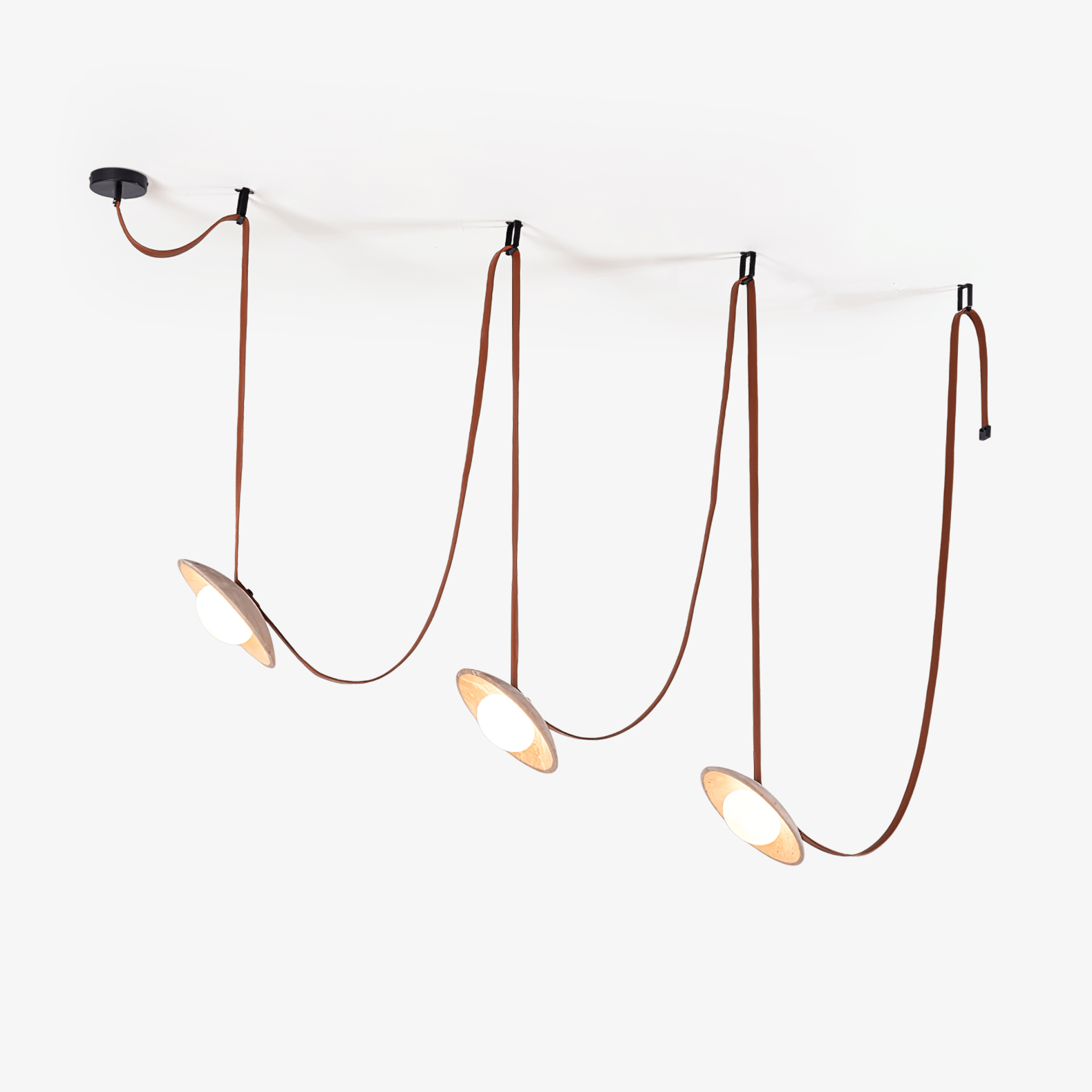 Travertine Pendant Light Cluster For Subtle Ambience