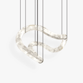 Alabaster Pendant Lamp With Integrated LED