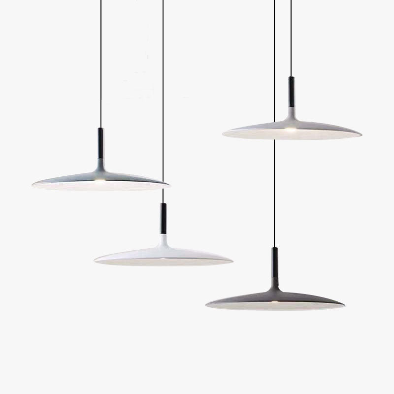 Plate Shape Pendant Light With Warm Ambience