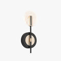 Modern Black And White Disc Wall Light With Metal Base And Acrylic