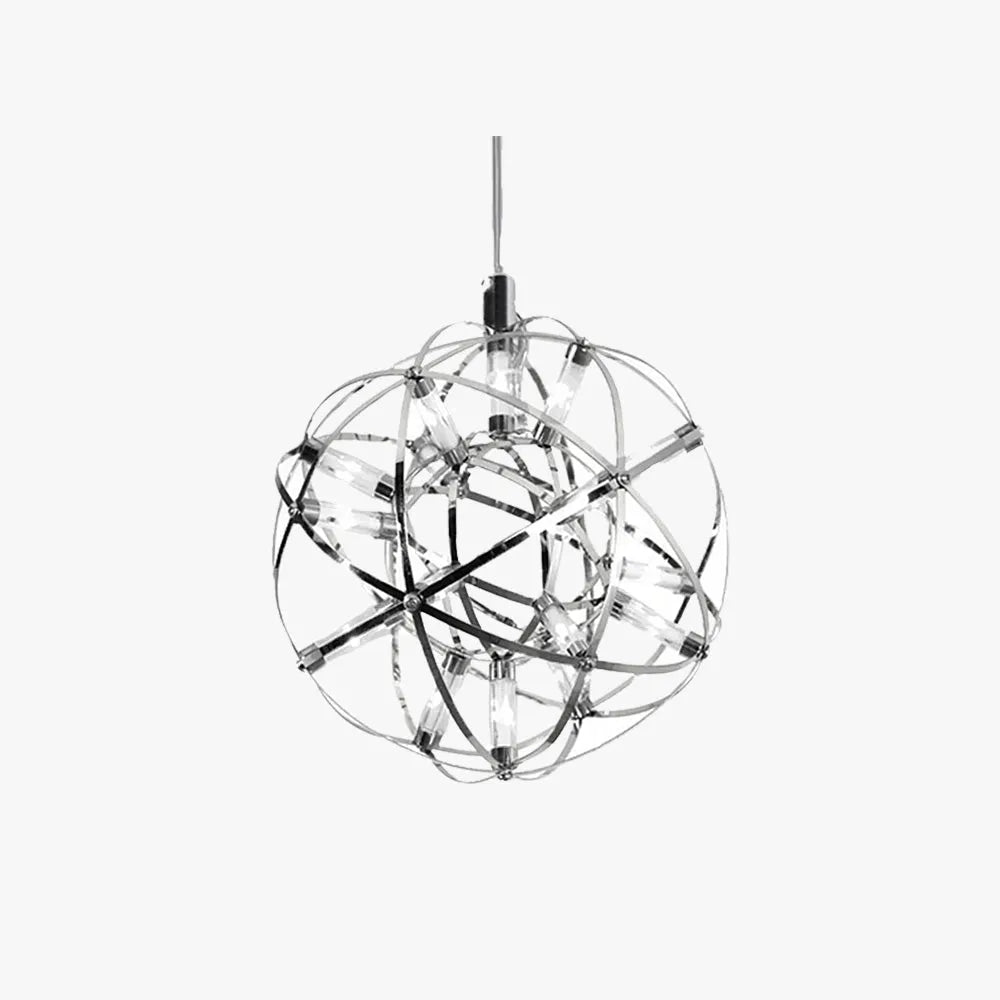 Art Deco Orbit Pendant Light With Firework Shade For Ambient Glow