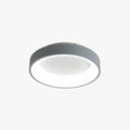 Concave Ceiling Light With Uniform Glow In White Or Grey