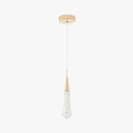 Teardrop Pendant Light With Golden Accent And Warm Glow