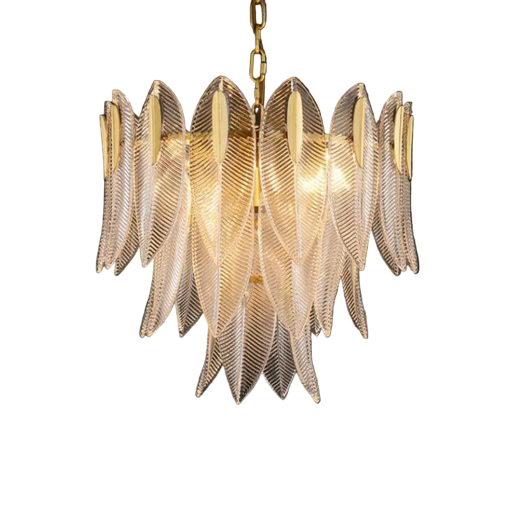 Kristy Gold Feather Chandelier Three Styles For Living Room Or Bedroom
