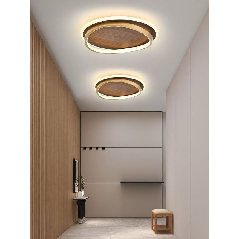 Aurora Round Dimmable Ceiling Light Gold Metal Finish For Bedroom