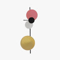 Prism Circular Art Deco Metal Wall Light For Living Rooms