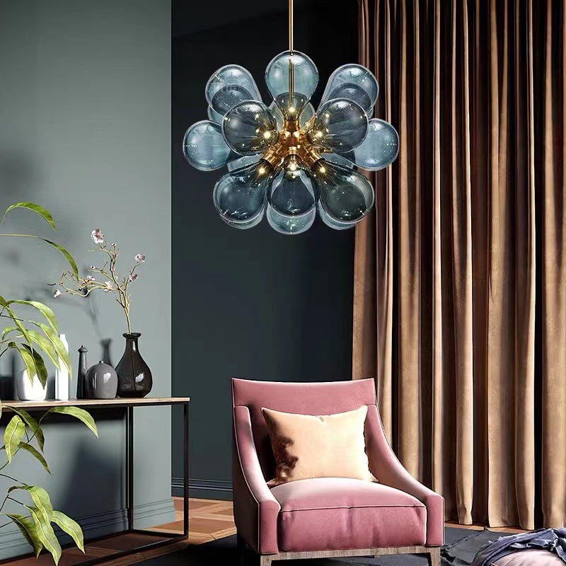 Glass Clustered Bubble Pendant Light For Soft Ambient Glow