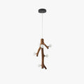 Nordic Wood LED Chandelier for Living Room Dining and Bedroom