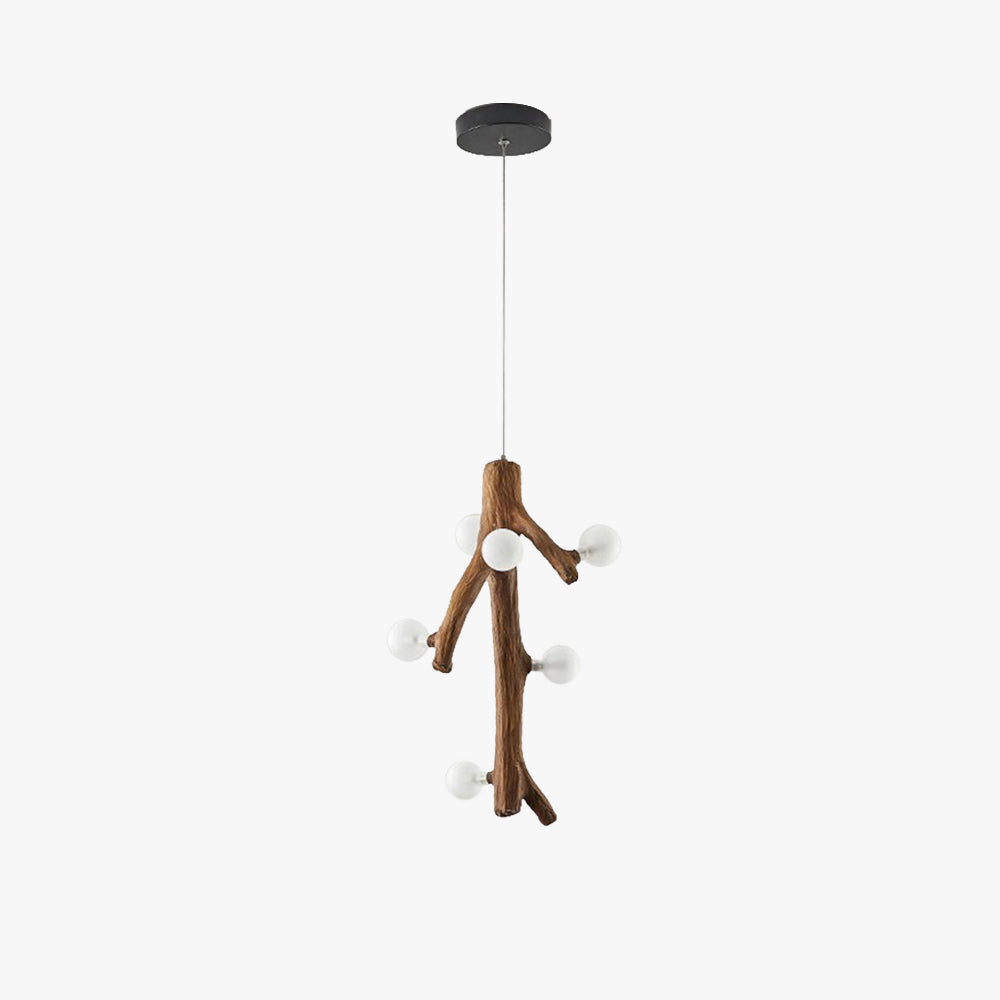 Nordic Wood LED Chandelier for Living Room Dining and Bedroom