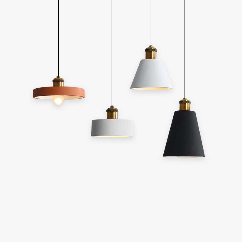 Art Deco Monochrome Pendant Light For Sleek Ambience