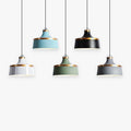 Colorful Modern Pendant Light With Metal Shade