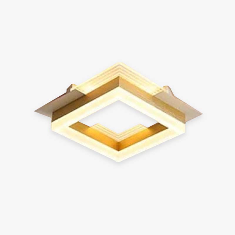 Arisha Gold Flush Mount LED Ceiling Light For Bedroom And Living Room