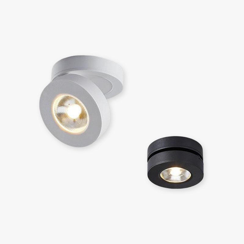 Aluminium Round Flush Mount Ceiling Light White And Black