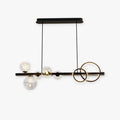 Bubble Circle Pendant Light With Warm Ring Glow