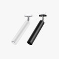 Aria Modern Long Tube Spotlight, Metal, Black/White