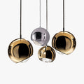 Premium Golden Metal Ball Pendant Light With Warm Glow For Modern Interiors