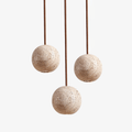 Travertine Pendant Light For Warm Indoor Ambience
