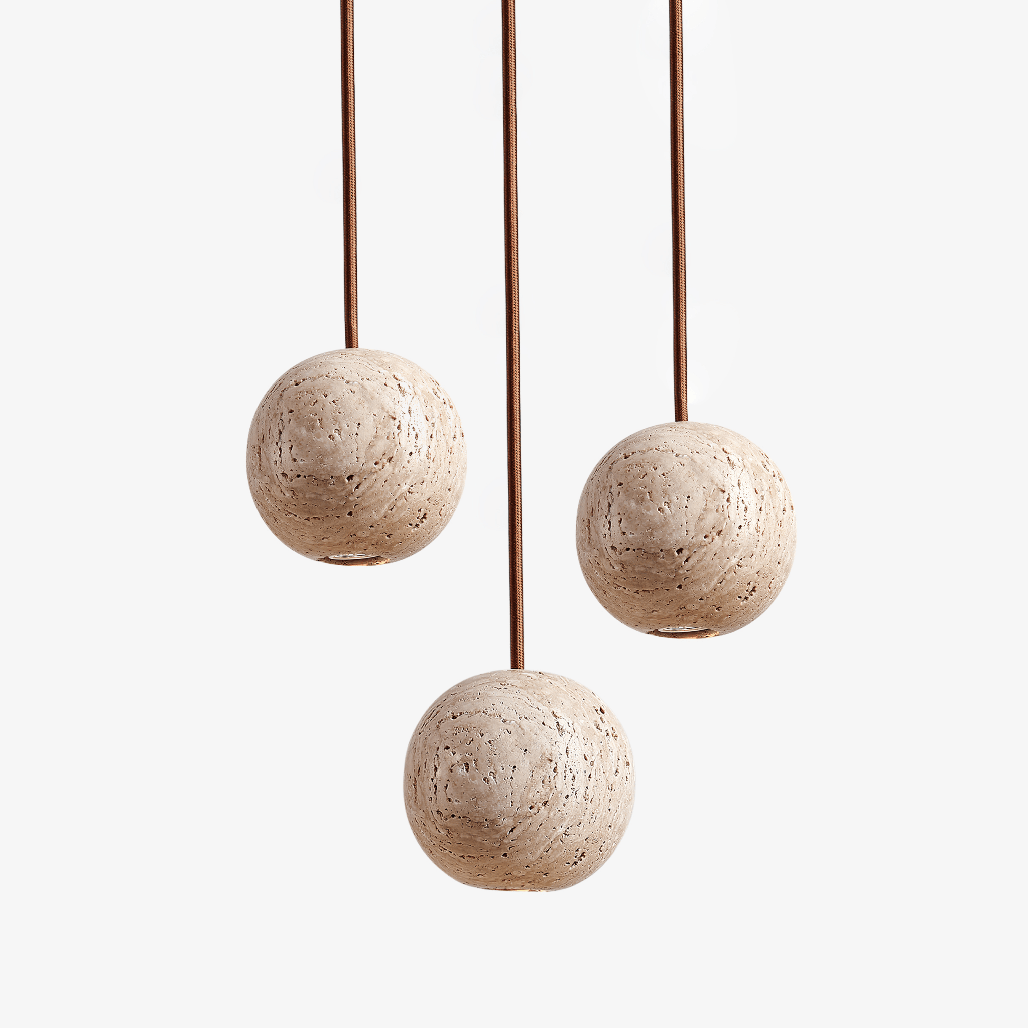 Travertine Pendant Light For Warm Indoor Ambience