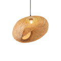 Suspension Bambou Tissée Lumière Zen Ambiance Naturelle