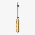 Vertical Alabaster Pendant Light With Warm Ambience