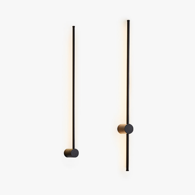 Adjustable Minimalist Linear Outdoor Wall Light Black